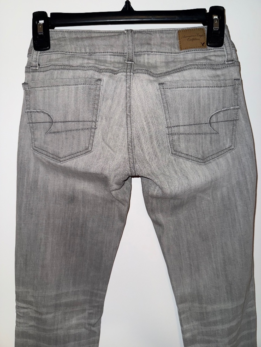 American Eagle Outfitters Gray Jegging Skinny Jeans Size 00 Stretch Denim